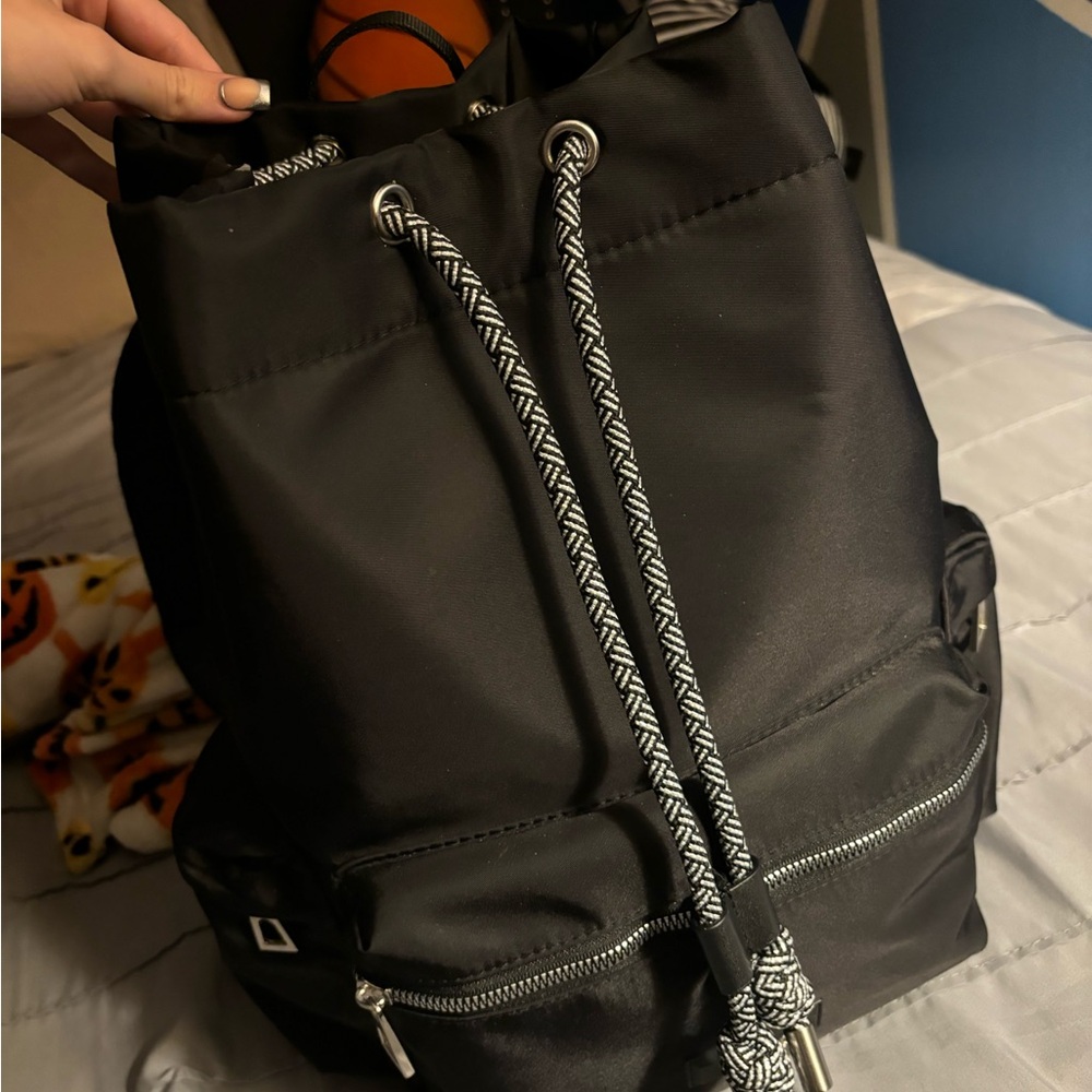 Versace Black Drawstring Men's Backpack - image 6